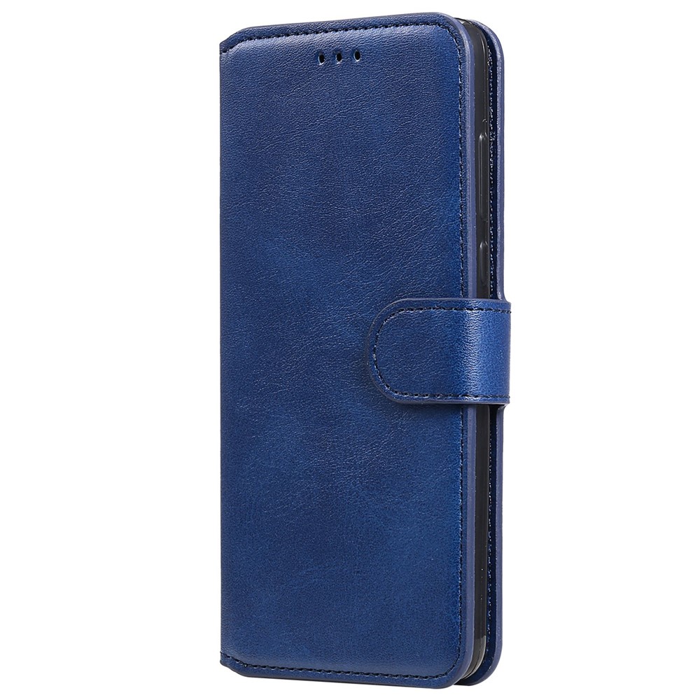 For Realme GT2 Pro Wallet Flip Cover Magnetic Closure Stand PU Leather Shockproof Folio Phone Case - Blue-9