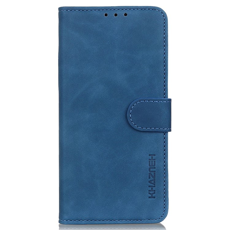 KHAZNEH For vivo X Note Stand Wallet Function PU Leather+TPU Protector Anti-drop Magnetic Retro Texture Phone Case - Blue-6