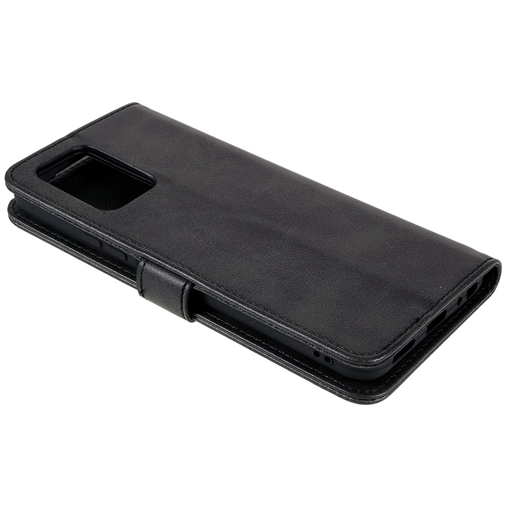LC.IMEEKE For vivo Y75 5G/Y55 5G/T1 5G Flip Folio Book PU Leather Phone Case Wallet Style Stand Full Body Protective Cover - Black-6