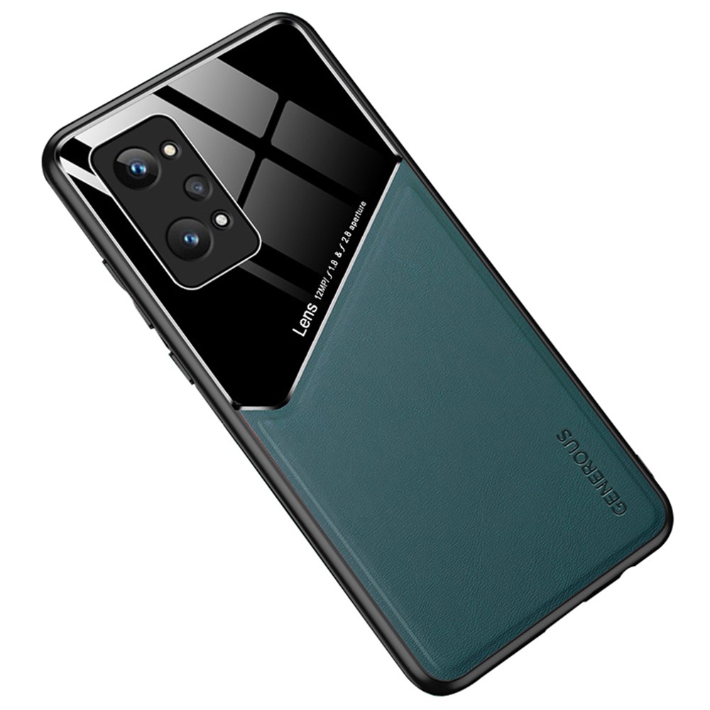 For Realme GT2 Pro Anti-Scratch Textured Leather Coated PC + TPU Case Precise Cutouts Camera Protection Back Shell Cover - Green-1