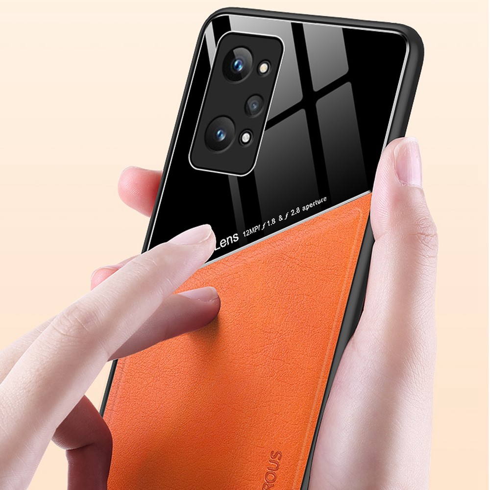 For Realme GT2 Pro Anti-Scratch Textured Leather Coated PC + TPU Case Precise Cutouts Camera Protection Back Shell Cover - Green-7