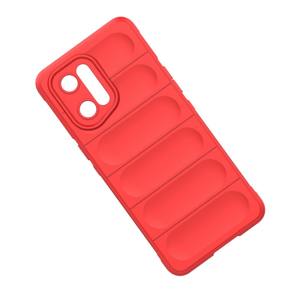 For Oppo Find X5 Pro Precise Cutout Durable Soft TPU Anti-slip Edge Phone Protector Rugged Back Case - Red-4