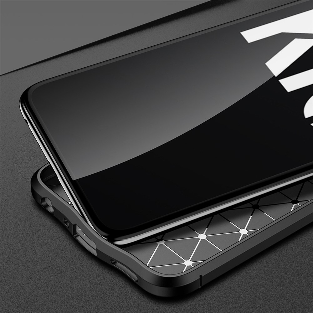 For Oppo K10 5G Wear-resistant Soft TPU Litchi Texture Mobile Phone Case Non-slip Back Cover - Black-3