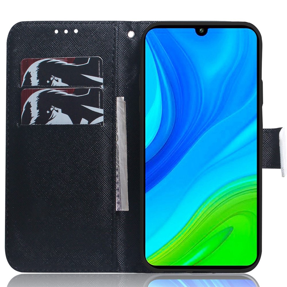 For Realme C35 PU Leather Wallet Case 3D Pattern Printing Handbag Magnetic Clasp Full Protection Folio Flip Stand Cover with Strap - Peacock Wreath-2