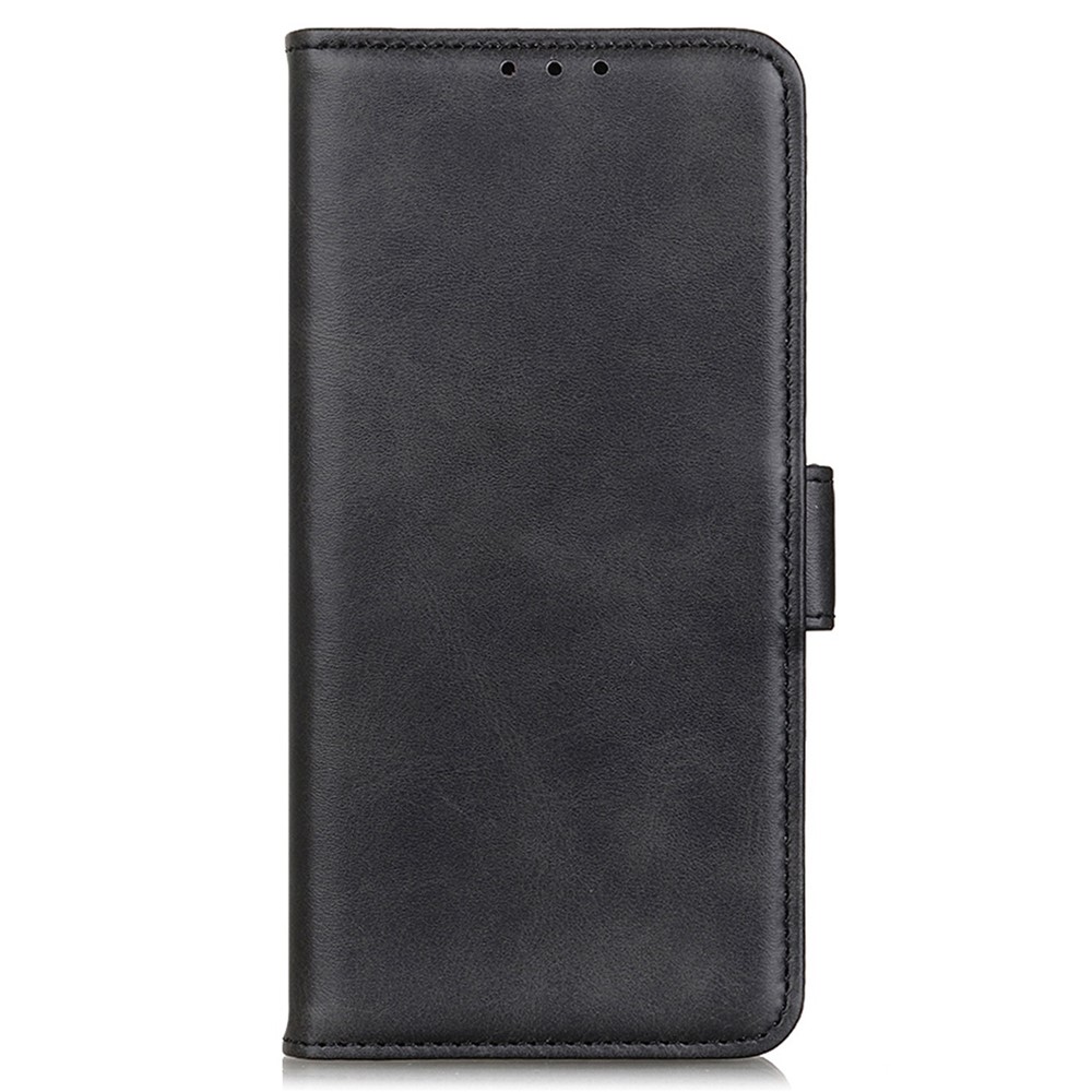 Side Magnetic Clasp PU Leather Case for Oppo Reno8 5G, Wallet Stand Full Protection Phone Cover - Black-6