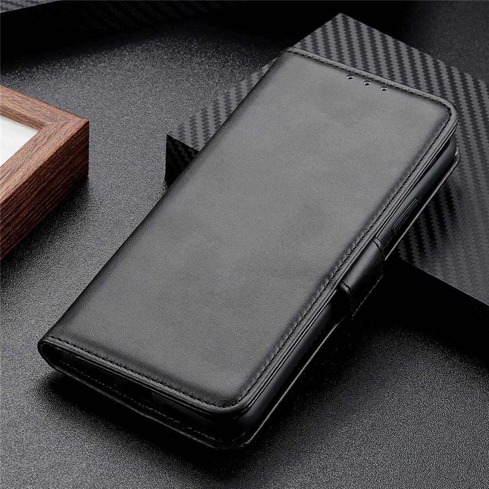Anti-fall PU Leather Wallet Case for Oppo Reno8 Pro 5G, Foldable Stand Magnetic Closure Phone Cover - Black-5