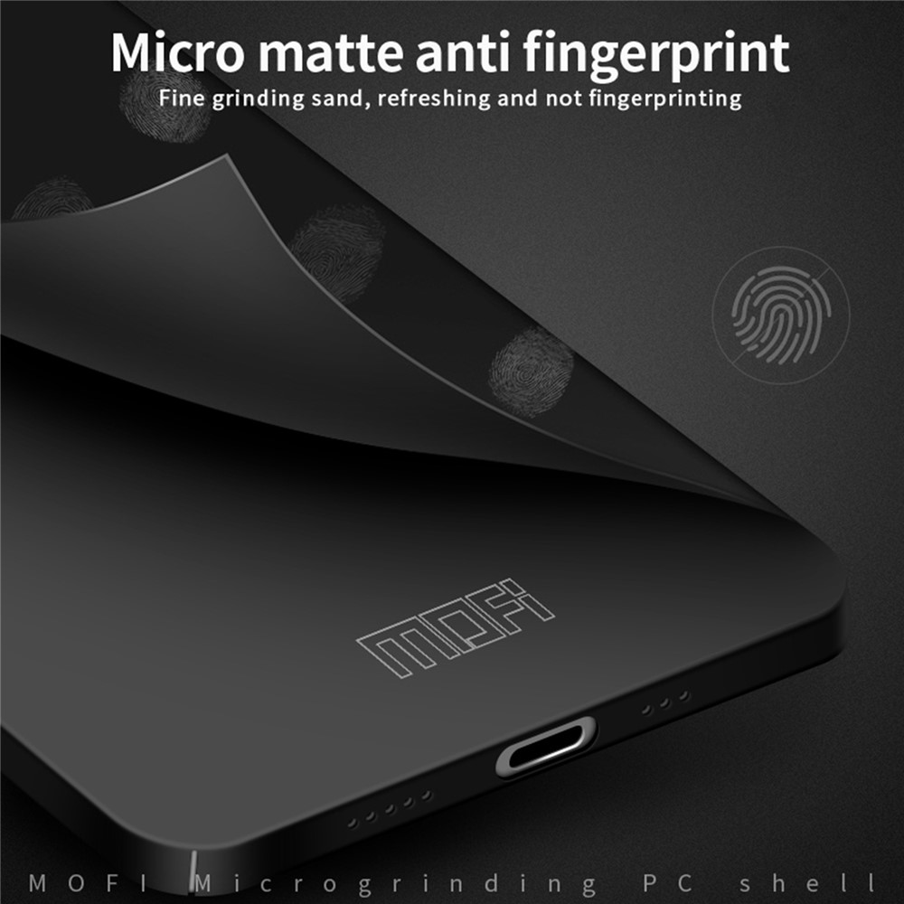 MOFI JK PC Series-1 Shield for iPhone 14 6.1 inch Slim Thin Matte Case Hard PC Anti-Drop Back Cover with Strap - Black-5