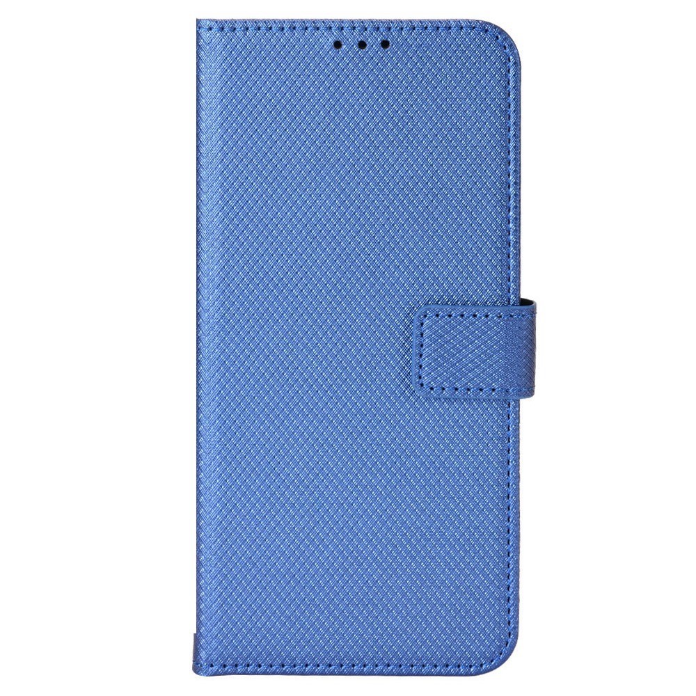 Diamond Texture Protective Phone Case for Oppo Reno8 Pro+ 5G, PU Leather + TPU Shell with Wallet Stand - Blue-6