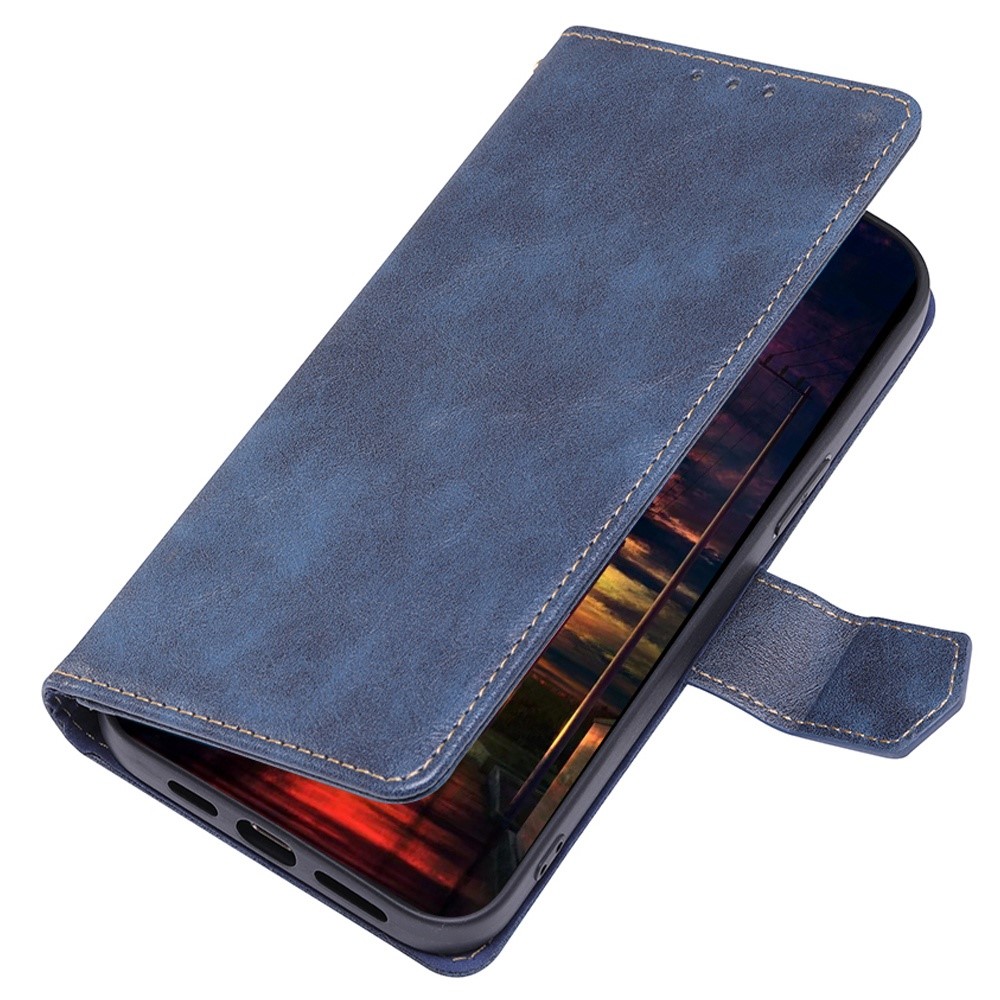 For Oppo Reno8 Pro+ 5G Wallet Phone Cover RFID Blocking Function Water-repellent PU Leather Surface Phone Case - Blue-4