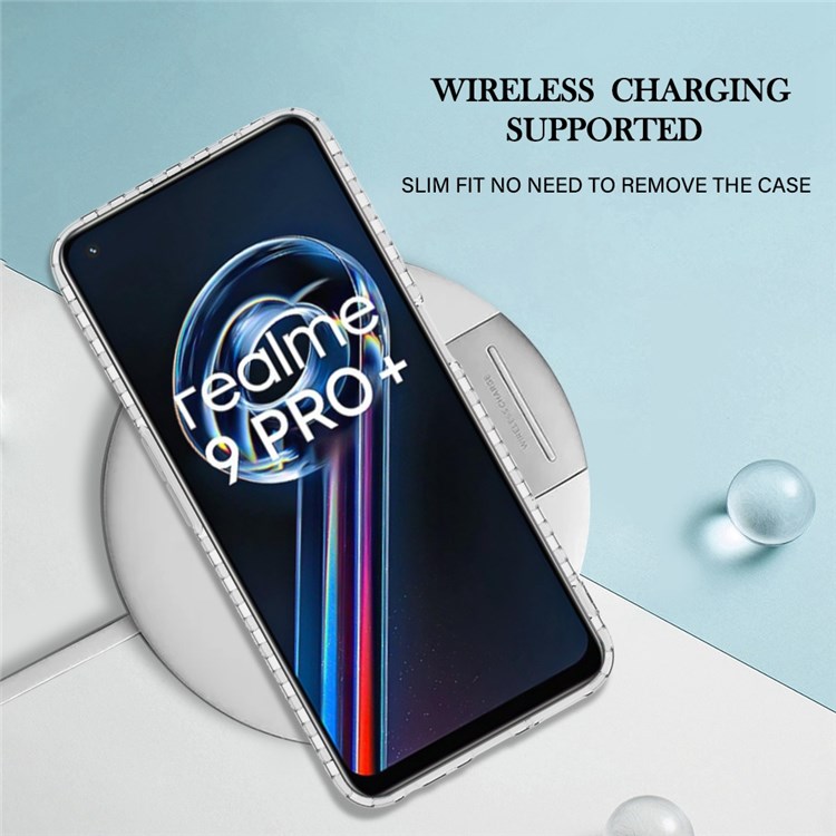 YB IMD Series-13 Shell Pattern Phone Case for Realme 9 Pro+ 5G, IMD IML Soft 2.0mm TPU Airbag Shockproof Protective Cover - BK009-Elephant-5