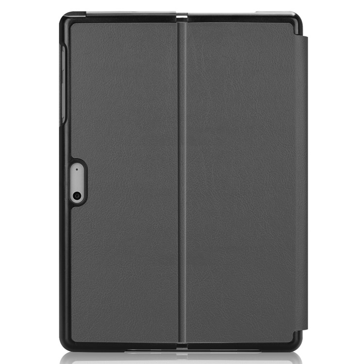 Stand Leather Shell for Microsoft Surface Go - Grey-3