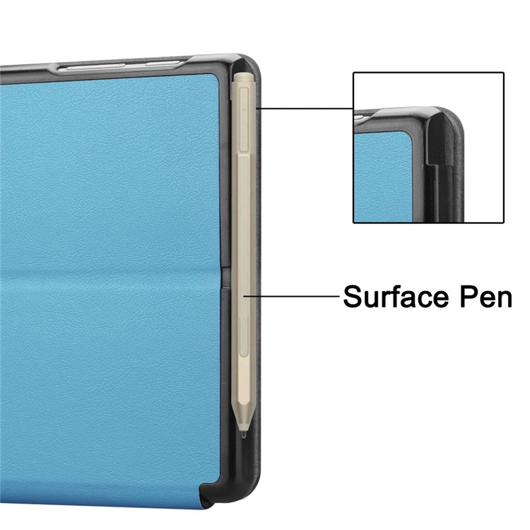 Stand Leather Protection Tablet Shell for Microsoft Surface Go - Baby Blue-10