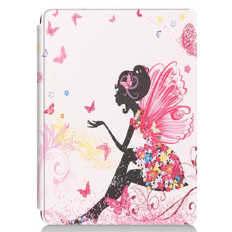 Pattern Printing PU Leather Tablet Case with Stand for Microsoft Surface Go - Fairy Girl and Butterflies-2
