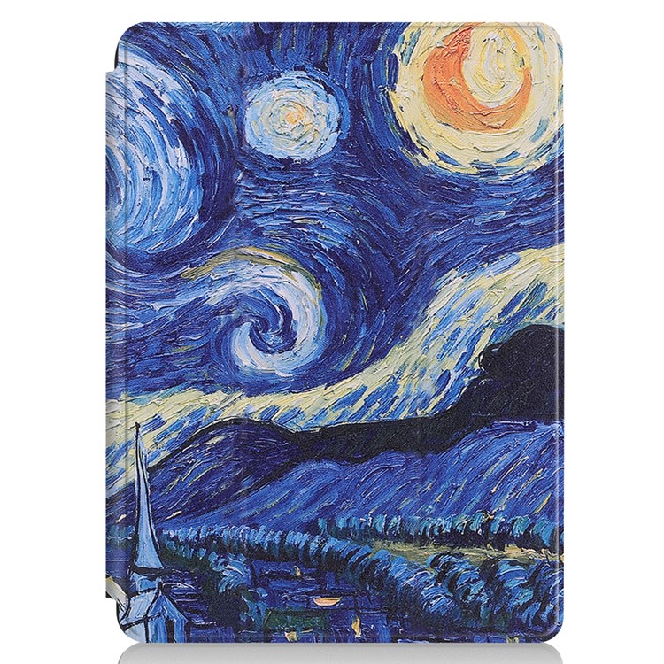 Pattern Printing PU Leather Tablet Shell with Stand for Microsoft Surface Go - Starry Night-2