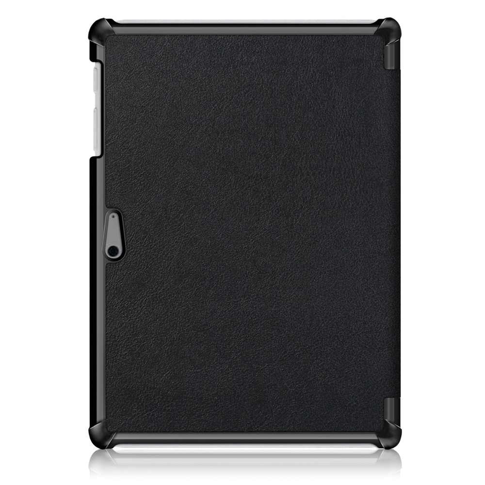 Tri-fold Stand Flip Leather Protective Case for Microsoft Surface Go - Black-3