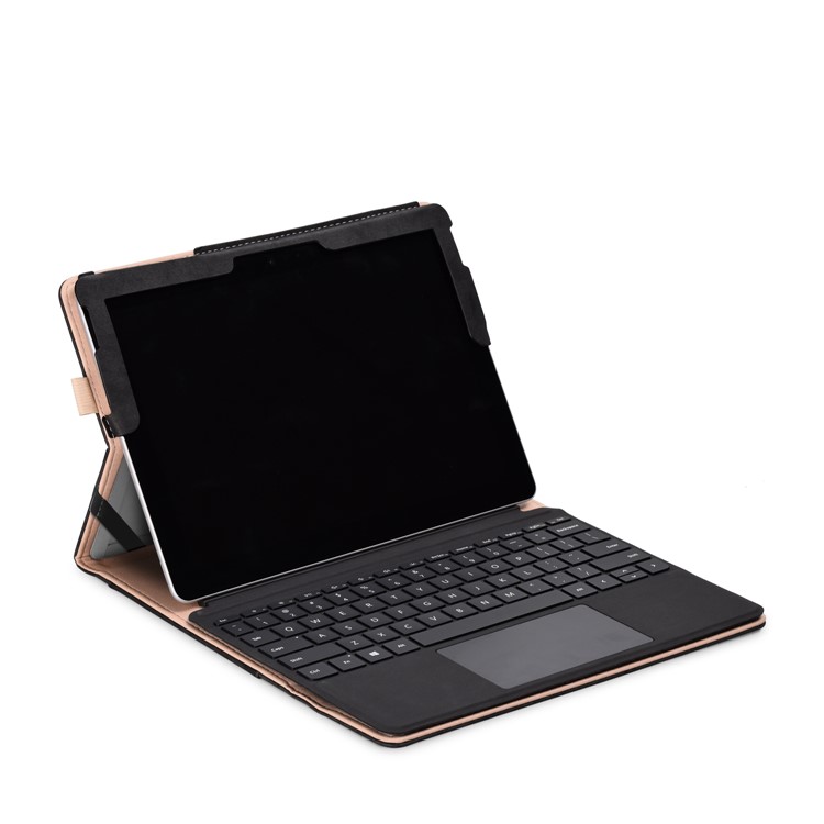 PU Leather Flip Stand Case Cover for Microsoft Surface Go - Black-6