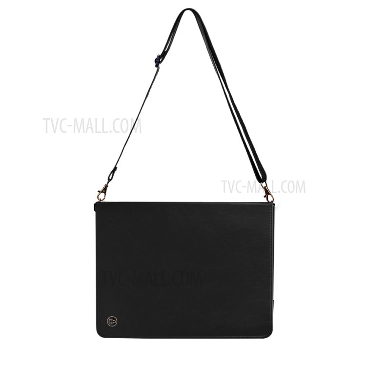 Envelop Style Wallet Stand Leather Tablet Shell with Pen Slot for Microsoft Surface Pro 7/6/5/4 - Black-7