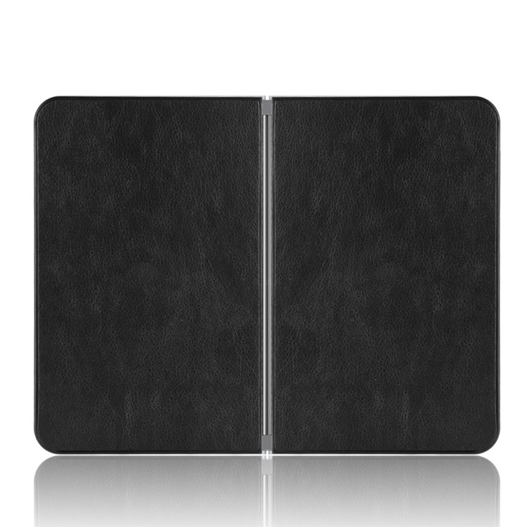 Litchi Texture PU Leather Coated PC Mobile Casing for Microsoft Surface Duo - Black-3