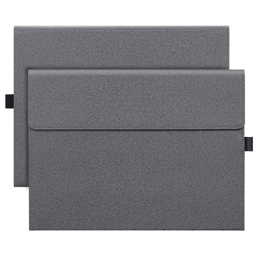 Cloth Texture TPU + Microfiber Leather Folio Flip Laptop Notebook Protective Case with Stand for Microsoft Surface Pro X-2
