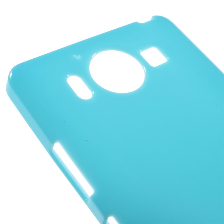 Solid Color Jelly TPU Back Case for Microsoft Lumia 950 - Blue-3