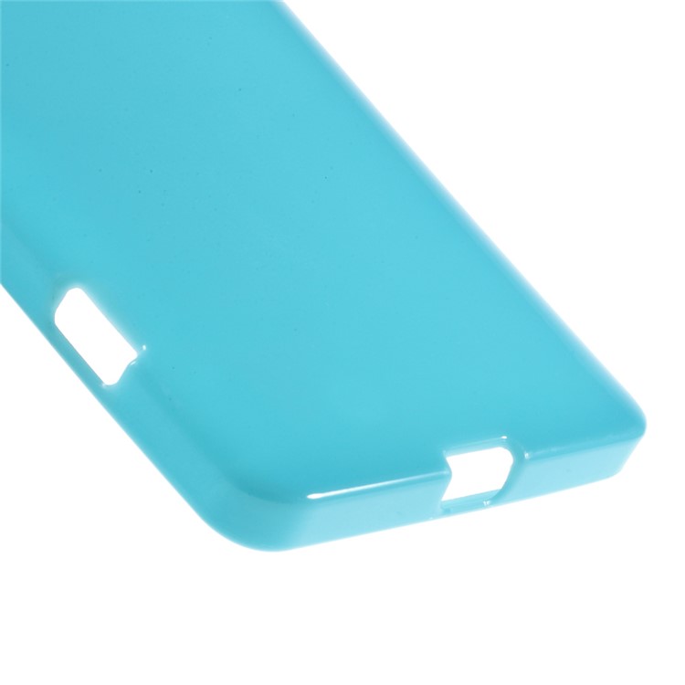 Solid Color Jelly TPU Back Case for Microsoft Lumia 950 - Blue-4