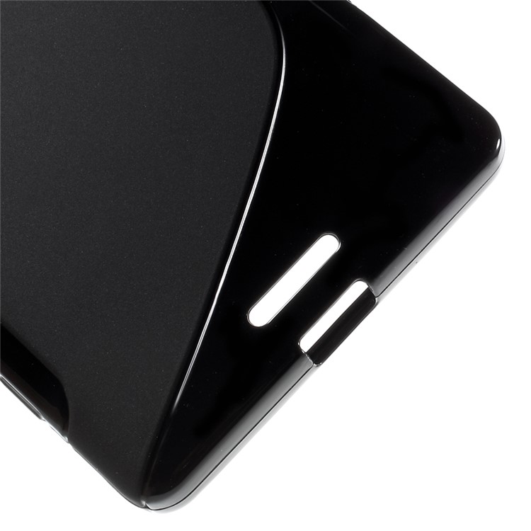 S Shape TPU Case for Microsoft Lumia 950 XL - Black-5