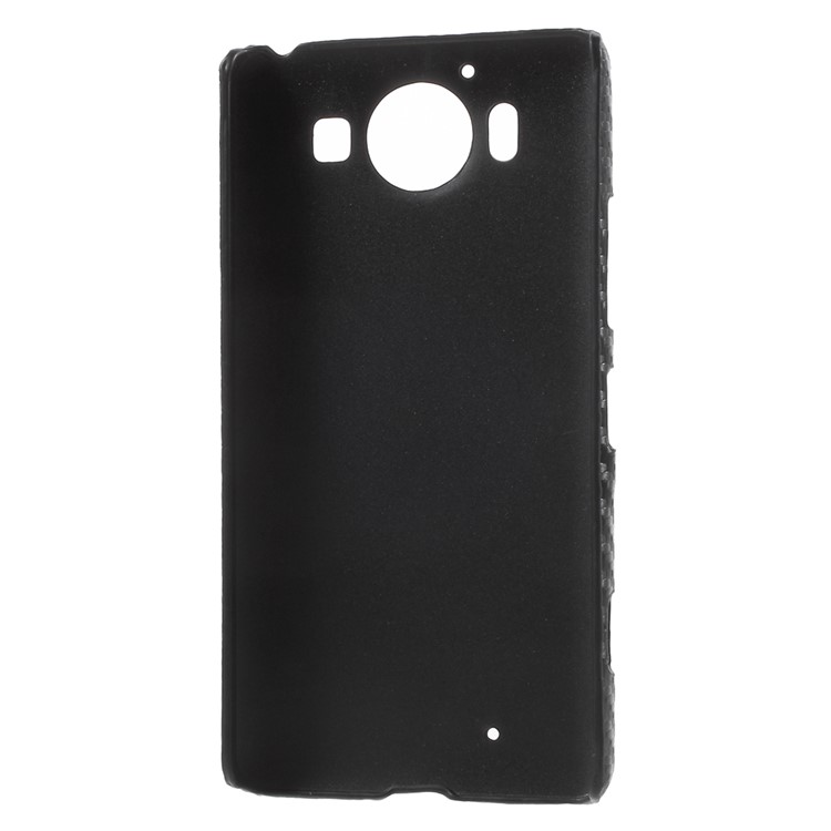 Carbon Fibre Leather Coated Hard PC Case for Microsoft Lumia 950 - Black-3