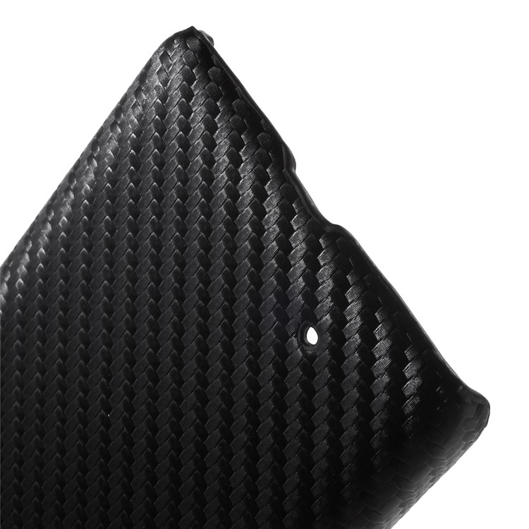 Carbon Fibre Leather Coated Hard PC Case for Microsoft Lumia 950 - Black-4