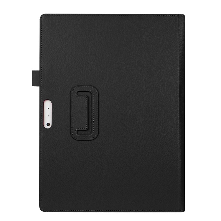 Lychee Folio Leather Case for Microsoft Surface Pro 4 with Stand - Black-2