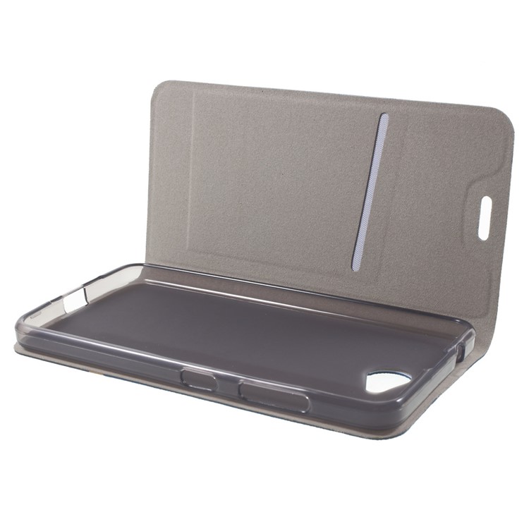 Contrast Color Steel Sheet Leather Case Stand for Microsoft Lumia 650 - Blue-7