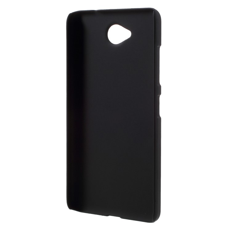Rubberized Hard PC Phone Case for Microsoft Lumia 650 - Black-2