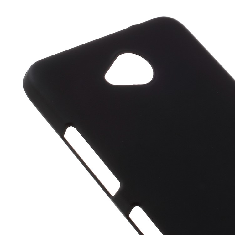 Rubberized Hard PC Phone Case for Microsoft Lumia 650 - Black-4