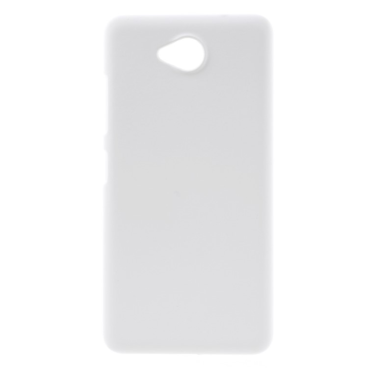 Rubberized Hard PC Phone Cover for Microsoft Lumia 650 - White-1