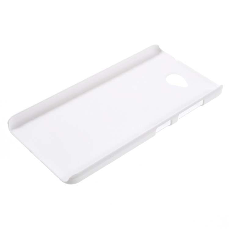 Rubberized Hard PC Phone Cover for Microsoft Lumia 650 - White-3