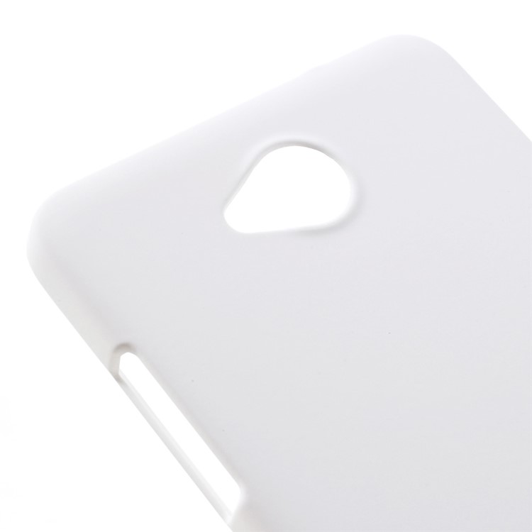 Rubberized Hard PC Phone Cover for Microsoft Lumia 650 - White-4