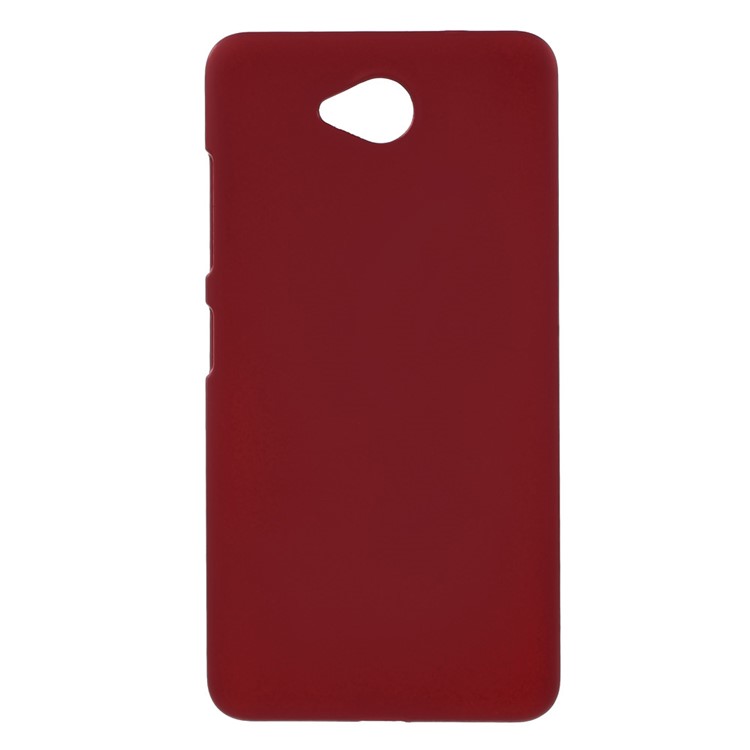 Rubberized Hard PC Phone Shell for Microsoft Lumia 650 - Red-1