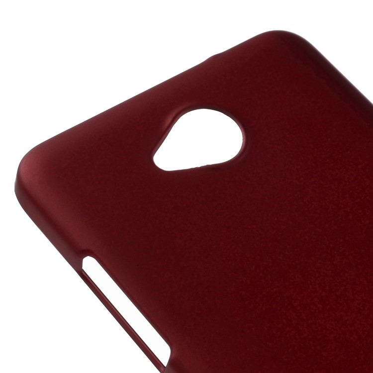 Rubberized Hard PC Phone Shell for Microsoft Lumia 650 - Red-4