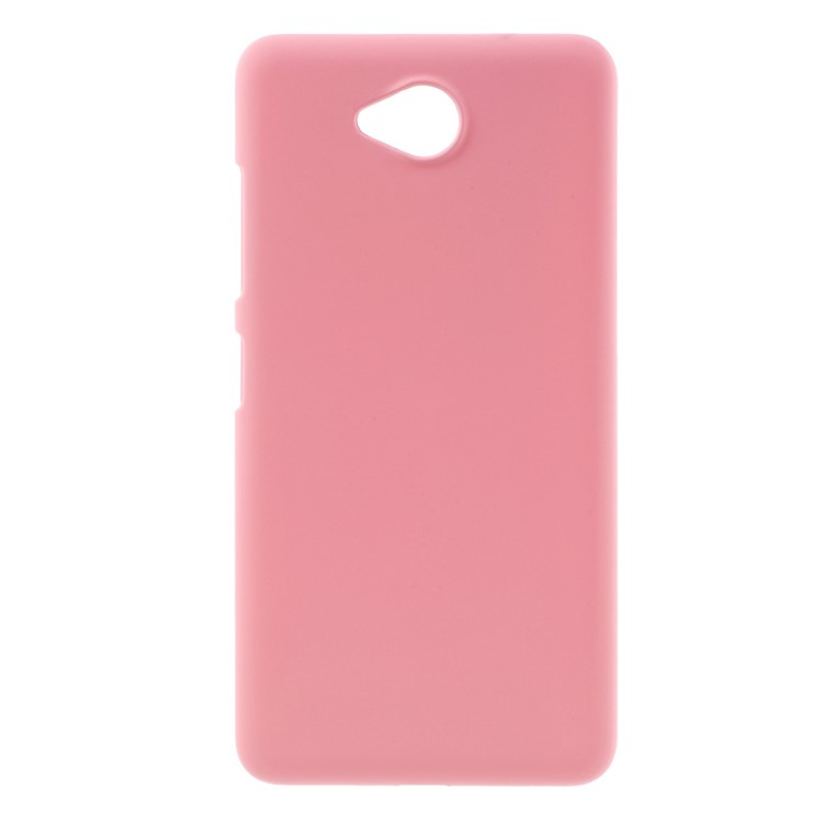 Rubberized PC Protective Case for Microsoft Lumia 650 - Pink-1