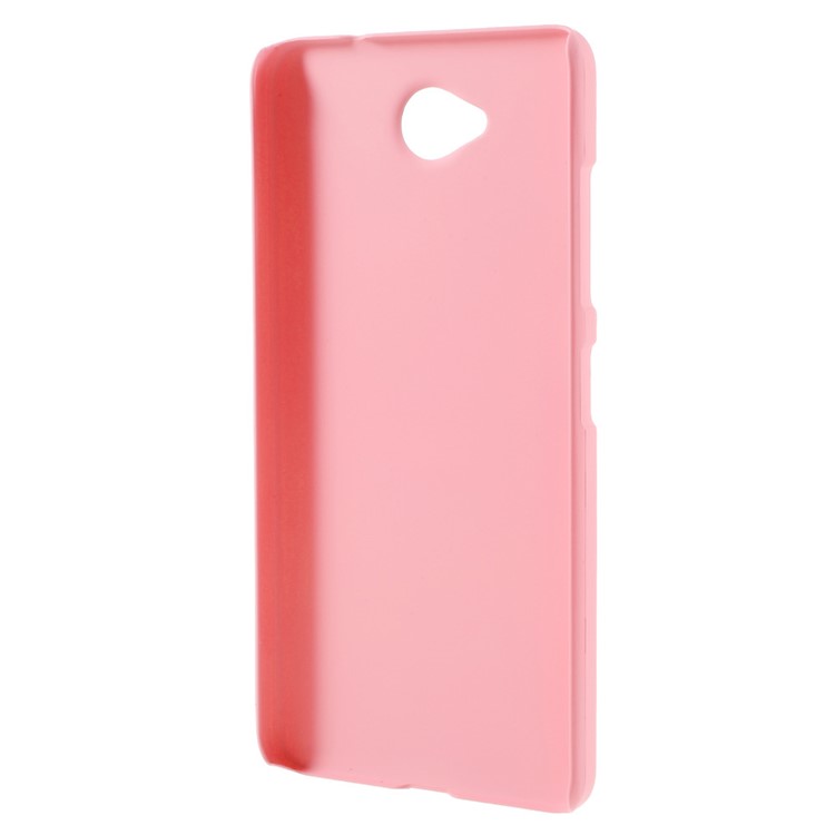 Rubberized PC Protective Case for Microsoft Lumia 650 - Pink-2