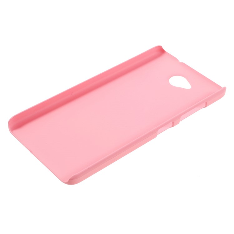 Rubberized PC Protective Case for Microsoft Lumia 650 - Pink-3