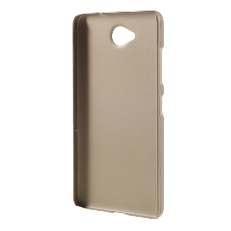 Rubberized Hard PC Phone Case for Microsoft Lumia 650 - Champagne-2