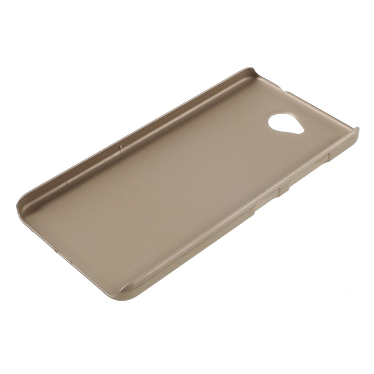 Rubberized Hard PC Phone Case for Microsoft Lumia 650 - Champagne-3