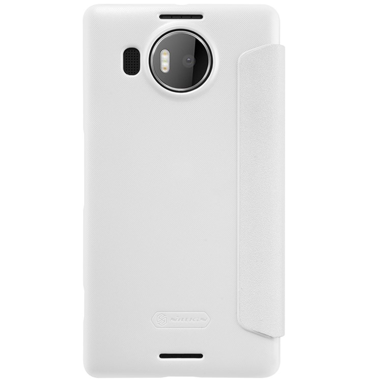 NILLKIN Sparkle Series Flip Leather Cover for Microsoft Lumia 950 XL - White-2