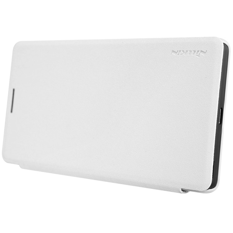 NILLKIN Sparkle Series Flip Leather Cover for Microsoft Lumia 950 XL - White-4