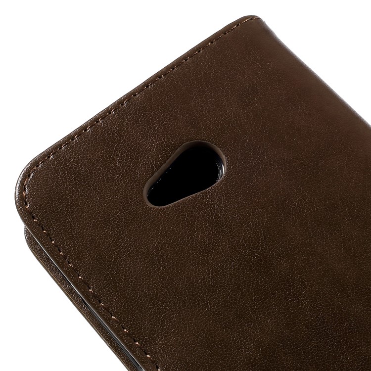 Butterfly Leather Shell Protector for Microsoft Lumia 640 LTE / Dual Sim - Coffee-9