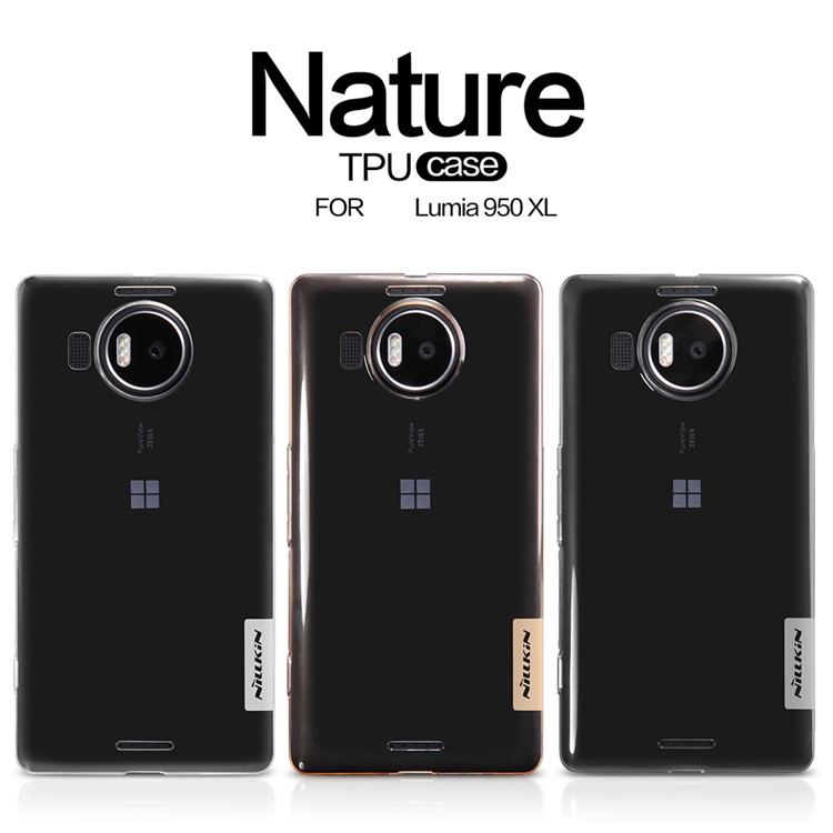 NILLKIN Nature 0.6mm TPU Shell for Microsoft Lumia 950 XL - Brown-7