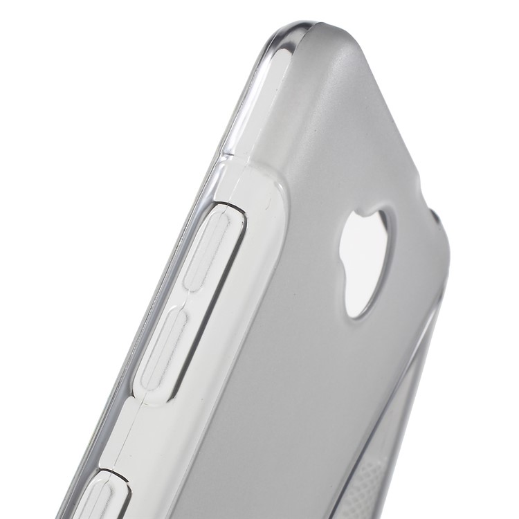 S Shape TPU Cover Case for Microsoft Lumia 650 - Grey-6