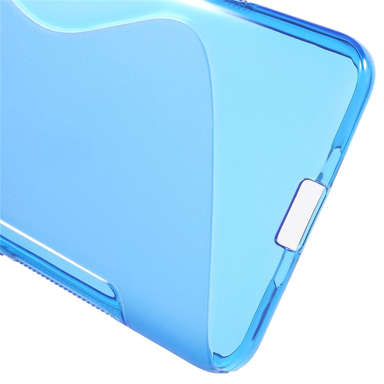 S Shape TPU Case for Microsoft Lumia 650 - Blue-4