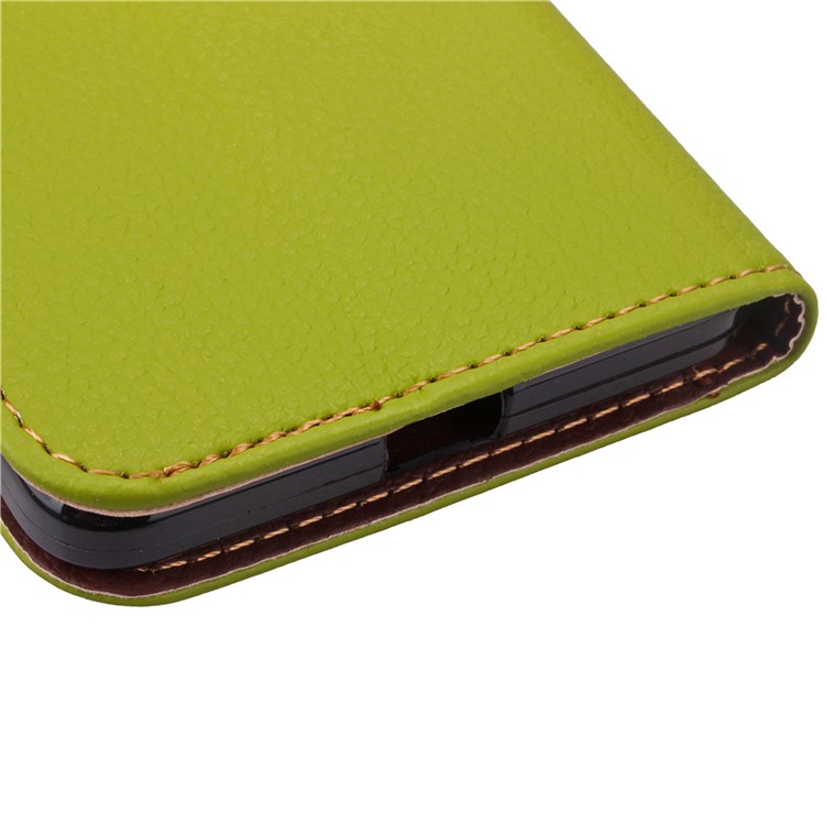 Leaf Shape Magnetic Flap Leather Card Holder Case for Microsoft Lumia 650 / Dual - Green-10