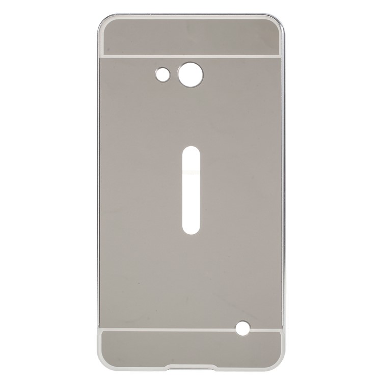 Sliding Metal Frame Plastic Shell for Microsoft Lumia 640 Dual Sim / 640 LTE Dual - Silver-1